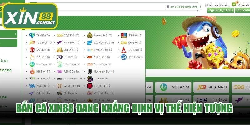 Bắn cá XIN88 đang khẳng định vị thế hiện tượng trong làng giải trí